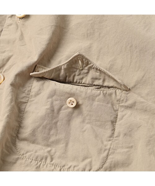 45R（フォーティファイブアール）の「コンパクトダンプの908オーシャン馬風シャツ（再び）（その他・レディース・02-シロ/12-ベージュ/62-カーキ/75-ネイビー・02-S/04-L）」の19枚目の写真