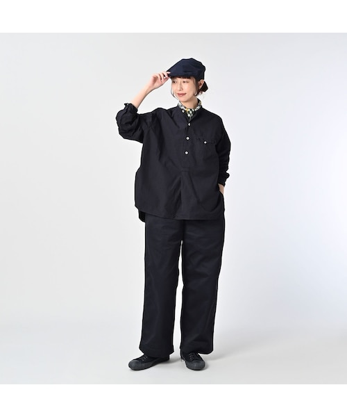 45R（フォーティファイブアール）の「コンパクトダンプの908オーシャン馬風シャツ（再び）（その他・レディース・02-シロ/12-ベージュ/62-カーキ/75-ネイビー・02-S/04-L）」の6枚目の写真