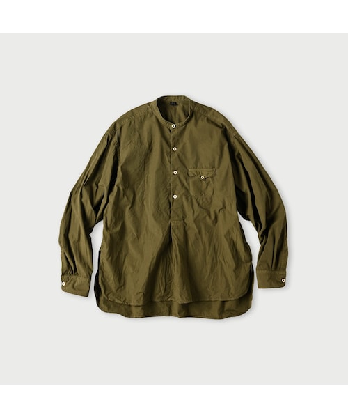 45R（フォーティファイブアール）の「コンパクトダンプの908オーシャン馬風シャツ（再び）（その他・レディース・02-シロ/12-ベージュ/62-カーキ/75-ネイビー・02-S/04-L）」の3枚目の写真