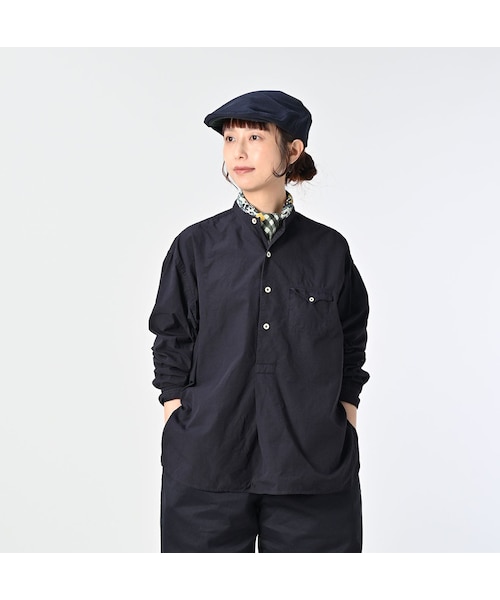 45R（フォーティファイブアール）の「コンパクトダンプの908オーシャン馬風シャツ（再び）（その他・レディース・02-シロ/12-ベージュ/62-カーキ/75-ネイビー・02-S/04-L）」の8枚目の写真