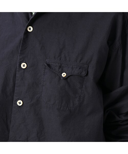 45R（フォーティファイブアール）の「コンパクトダンプの908オーシャン馬風シャツ（再び）（その他・レディース・02-シロ/12-ベージュ/62-カーキ/75-ネイビー・02-S/04-L）」の15枚目の写真