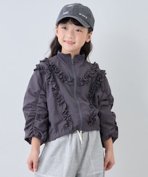 CIAOPANIC TYPY（チャオパニックティピー）の「【KIDS】フリルギャザーマンパ（ジャケット/アウター・キッズ）」
