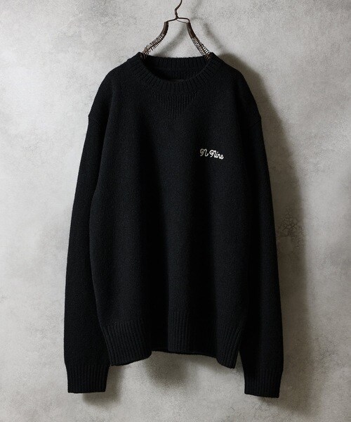 SHETLAND WOOL VINTAGE GAZETTE KNIT SWEATER / シェットランド ウール ヴィンテージ ガゼット クルーネック ニット セーター