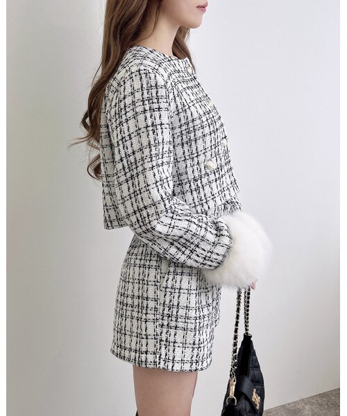 INGNI（イング）の「ツイードショートパンツ（パンツ・レディース・ｵﾌｸﾛ/ﾂｲｰﾄﾞ/ｸﾛｵﾌ/ﾂｲｰﾄﾞ・F）」の5枚目の写真