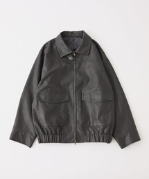 ミドルエコレザージャケット