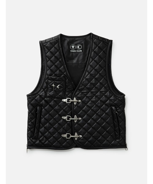 TC Bone Leather Quilted Vest