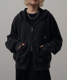 Lui's（ルイス）の「<Lui's ONE>スノーウォッシュスウェットジップパーカー（Tシャツ/カットソー）」