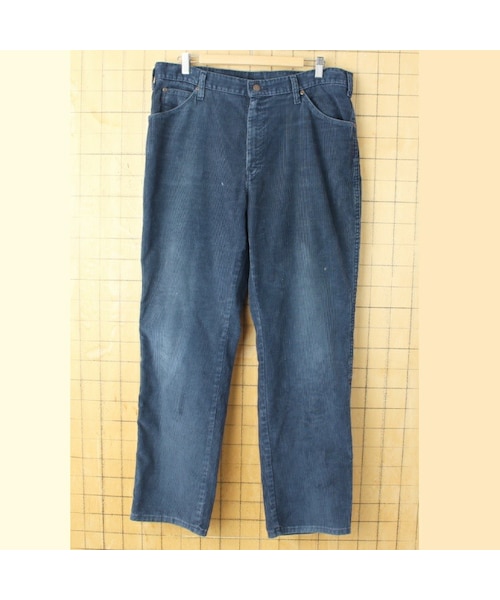 USA Dickies ディッキーズ コーデュロイパンツ ネイビー ブルー W36 TALON アウトドア アメリカ古着