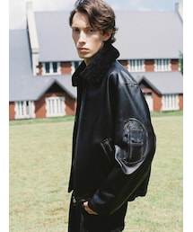 LIDNM | French Pilot Leather Jacket(ブルゾン)