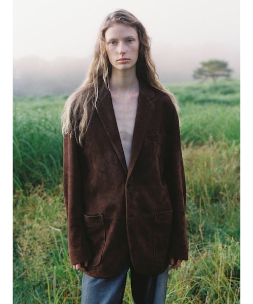 LIDNM Goat Suede Tailored Jacket Ｍサイズ LIDNM（リドム）の「Goat Suede Tailored Jacket（テーラード