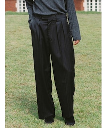 LIDNM | Wool Chalk Stripe Slacks(スラックス)