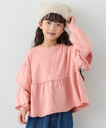 CIAOPANIC TYPY（チャオパニックティピー）の「【WEB限定】【KIDS】ピグメント加工フリルスウェット（Tシャツ/カットソー・キッズ）」