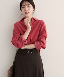 natural couture（ナチュラルクチュール）の「コーデュロイオーバーサイズシャツ（トップス・レディース）」