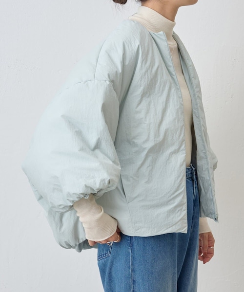 BEARDSLEY(ビアズリー)の「バルーンダウン(ダウンジャケット/コート・レディース・モカ/ミント・F)」の2枚目の写真