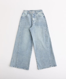 one after another NICE CLAUP（ワンアフターアナザーナイスクラップ）の「ウェスト調節ワイドデニム（パンツ・レディース）」