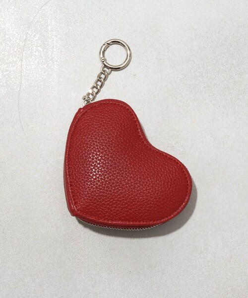 3coins（3coins）の「PUハート型ポーチキーホルダー（ポーチ）」 - WEAR