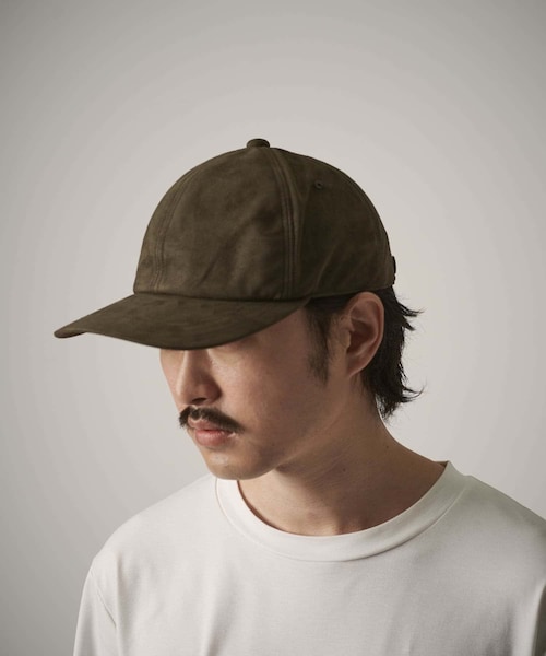 Lui's(ルイス)の「【CPH】DEEP 6 PANEL CAP / SYNTHETIC SUEDE(キャップ・メンズ・ブラック/オリーブ・F)」の2枚目の写真