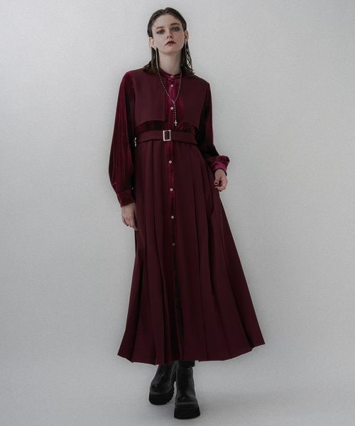 HARE マルチマテリアルプリーツワンピース新品未使用 HARE（ハレ）の「マルチマテリアルプリーツワンピース（）」 - WEAR
