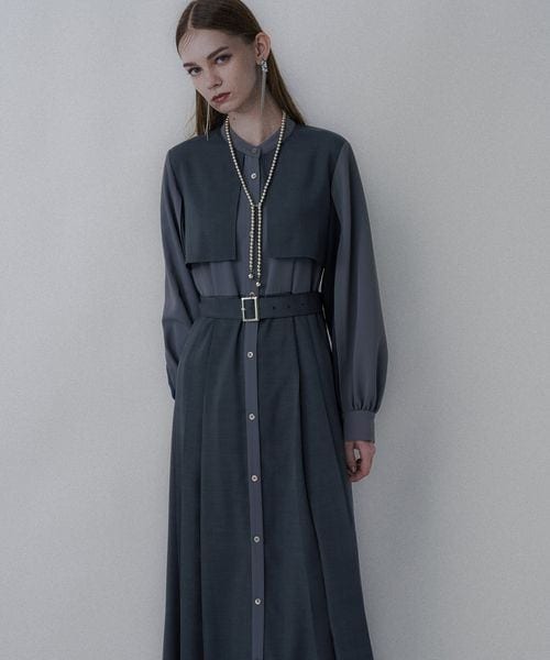 HARE（ハレ）の「マルチマテリアルプリーツワンピース（）」 - WEAR