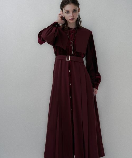 HARE（ハレ）の「マルチマテリアルプリーツワンピース（）」 - WEAR