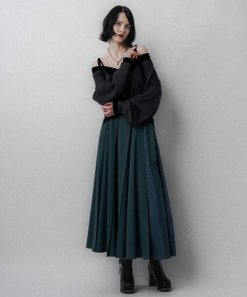 【未使用】HARE　アシメジャガードプリーツスカート HARE（ハレ）の「アシメジャガードプリーツスカート（）」 - WEAR