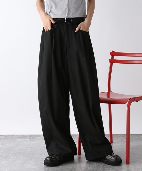 JEANASIS（ジーナシス）の「ウエストドロストコクーンパンツ（パンツ・レディース・ホワイト系その他(08)/ブラック(09)/ネイビー系その他(88)・S/M）」の16枚目の写真