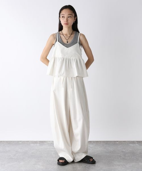 JEANASIS（ジーナシス）の「ウエストドロストコクーンパンツ（パンツ・レディース・ホワイト系その他(08)/ブラック(09)/ネイビー系その他(88)・S/M）」の10枚目の写真