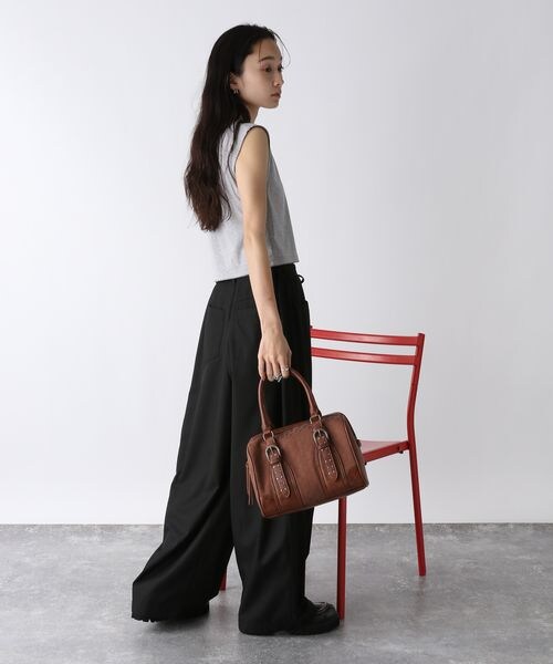 JEANASIS（ジーナシス）の「ウエストドロストコクーンパンツ（パンツ・レディース・ホワイト系その他(08)/ブラック(09)/ネイビー系その他(88)・S/M）」の14枚目の写真