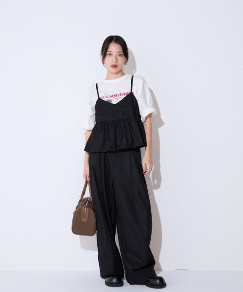 JEANASIS（ジーナシス）の「ウエストドロストコクーンパンツ（パンツ・レディース・ホワイト系その他(08)/ブラック(09)/ネイビー系その他(88)・S/M）」の7枚目の写真