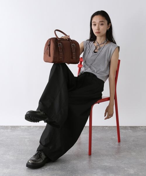 JEANASIS（ジーナシス）の「ウエストドロストコクーンパンツ（パンツ・レディース・ホワイト系その他(08)/ブラック(09)/ネイビー系その他(88)・S/M）」の15枚目の写真