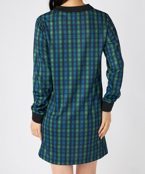 Kappa（カッパ）の「サッカーシャツ ワンピース（ワンピース/ドレス・ブラック21/チェック43・S/M/L）」の21枚目の写真