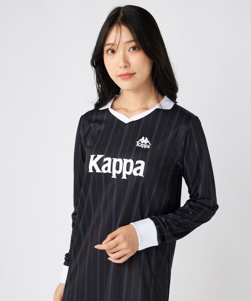 Kappa（カッパ）の「サッカーシャツ ワンピース（ワンピース/ドレス・ブラック21/チェック43・S/M/L）」の13枚目の写真