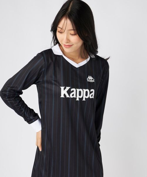 Kappa（カッパ）の「サッカーシャツ ワンピース（ワンピース/ドレス・ブラック21/チェック43・S/M/L）」の12枚目の写真