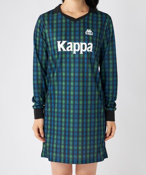 Kappa（カッパ）の「サッカーシャツ ワンピース（ワンピース/ドレス・ブラック21/チェック43・S/M/L）」の19枚目の写真