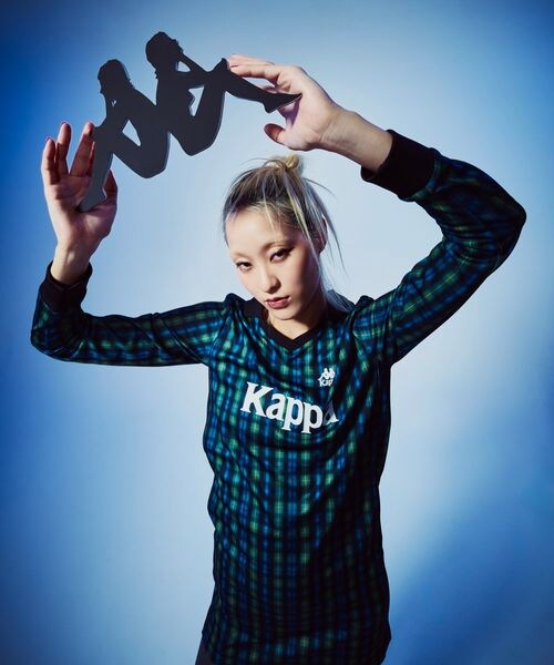 Kappa（カッパ）の「サッカーシャツ ワンピース（ワンピース/ドレス・ブラック21/チェック43・S/M/L）」の6枚目の写真