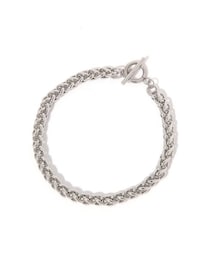 LAKOLE | [MENS]ステンレスボールドチェーンブレスレット