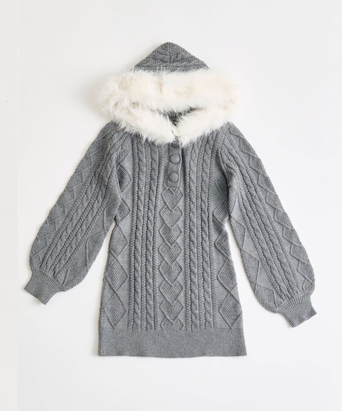 OLIVE des OLIVE（オリーブデオリーブ）の「【インフルエンサー企画】Keru スタイル爆盛れワンピース（ワンピース・レディース・オフホワイト/トップグレー/ブラック・FREE）」の3枚目の写真