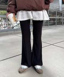 CIAOPANIC TYPY（チャオパニックティピー）の「【willow】ストレッチフレアレギンスパンツ（タイツ/ストッキング・レディース）」