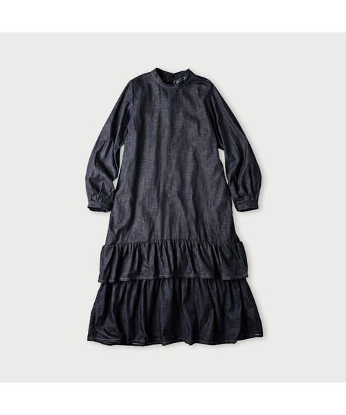 美品】45R フォーティーファイブアール シオンプリントのくしゅくしゅ