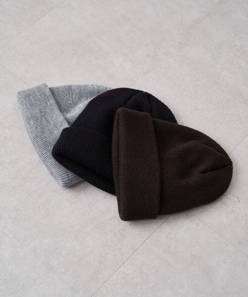LOUNGEDRESS（ラウンジドレス）の「【GALENA/ガレナ】ニットCAP（ニットキャップ/ビーニー・レディース・グレー/ブラック/ブラウン・F）」の3枚目の写真