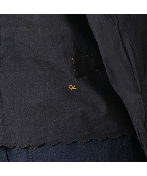 45R（フォーティファイブアール）の「インドカディのタックレースブラウス（その他・レディース・92-クロ・02-M/03-L）」の11枚目の写真