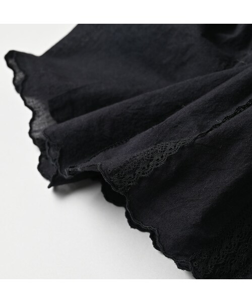 45R（フォーティファイブアール）の「インドカディのタックレースブラウス（その他・レディース・92-クロ・02-M/03-L）」の14枚目の写真