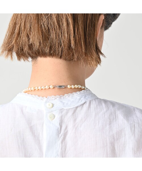 45R（フォーティファイブアール）の「インドカディのタックレースブラウス（その他・レディース・02-シロ・02-M/03-L）」の10枚目の写真