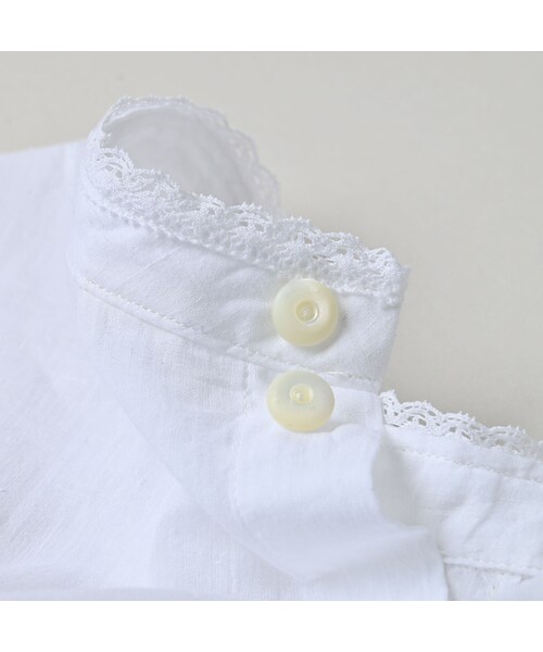 45R（フォーティファイブアール）の「インドカディのタックレースブラウス（その他・レディース・02-シロ・02-M/03-L）」の18枚目の写真