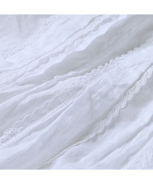 45R（フォーティファイブアール）の「インドカディのタックレースブラウス（その他・レディース・02-シロ・02-M/03-L）」の15枚目の写真