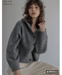 Re:EDIT（リエディ）の「片畔編みフーディニットカーディガン - トップス通販 | 人気レディースファッション - Re:EDIT（リエディ）（その他・レディース）」