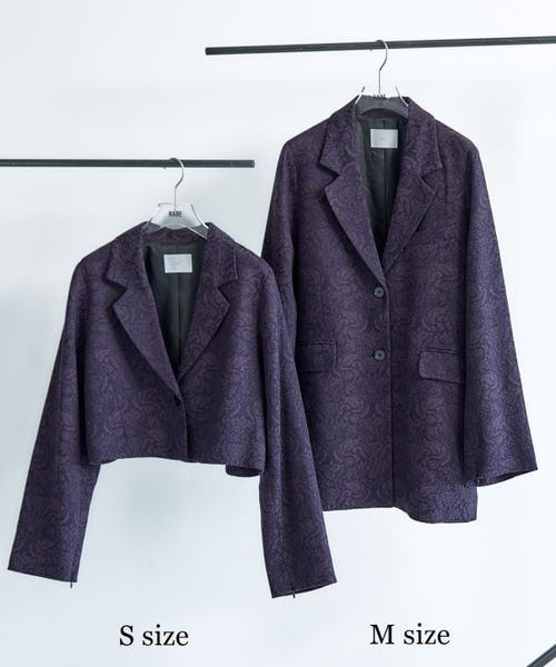 【完売品】HARE VINTAGE2WAYジャケットS ワイドパンツF HARE（ハレ）の「VINTAGEジャガード2WAYジャケット（）」 - WEAR