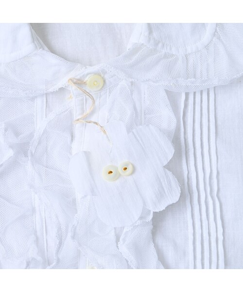 45R（フォーティファイブアール）の「インドカディのチュールフリルブラウス（その他・レディース・02-シロ・02-M/03-L）」の17枚目の写真