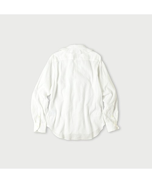 45R（フォーティファイブアール）の「インドカディのチュールフリルブラウス（その他・レディース・02-シロ・02-M/03-L）」の2枚目の写真