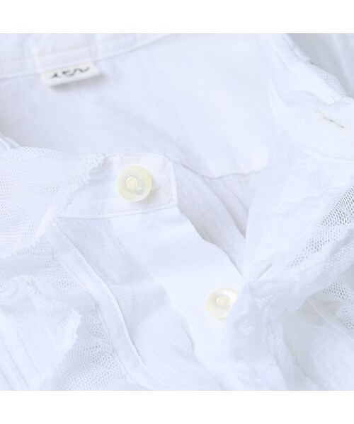 45R（フォーティファイブアール）の「インドカディのチュールフリルブラウス（その他・レディース・02-シロ・02-M/03-L）」の13枚目の写真